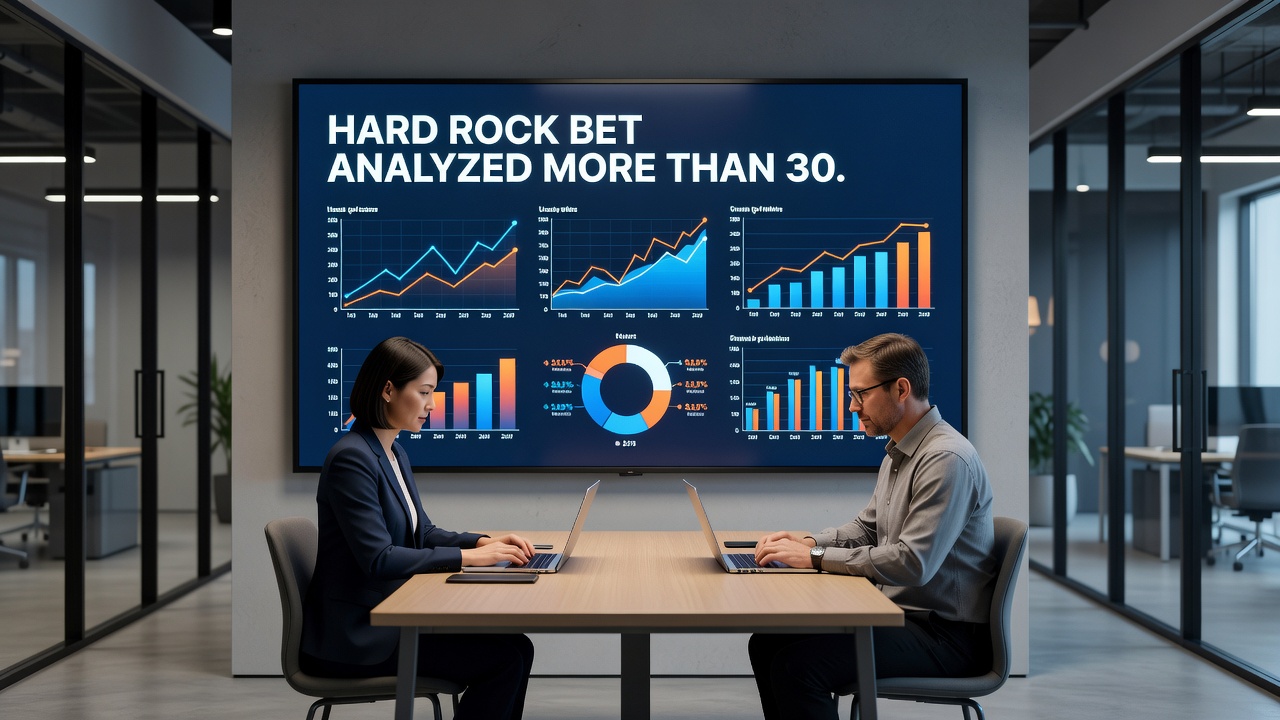 Graph of roulette player behavior trends from Hard Rock Bet report